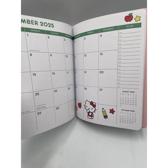New Sanrio Hello Kitty & Friends 2025 12 Month Planner With Elastic Band - Picture 8 of 8